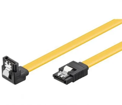 NaviaTec HDD SATA cable 1.5 3 6 Gbit s 7 pin SATA L-type plug 0,2m