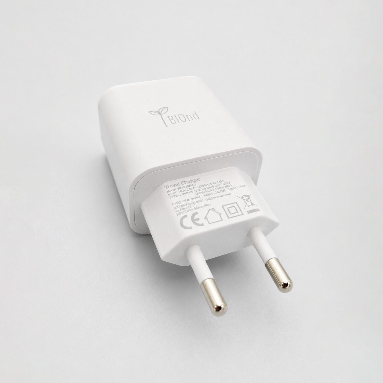 BIOnd USB-C zidni punjač, 20W, bulk