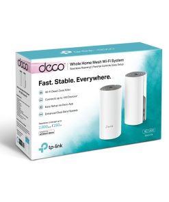 TP-Link AC1200 Deco E4 (2 pack) Mesh Wi-Fi, Dual-Band 300Mbps/867Mbps (2.4GHz/5GHz), 2×LAN, 2×interna antena, Deco App