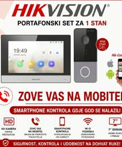 DS-KIS603-P HIKVISION PORTAFON SET ZA 1 STAN S VIDEO JEDINICOM HIK-PORTAFON-SET