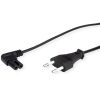 Roline VALUE naponski kabel 2-polni, IEC320 C7 kutni, 1.8m, crni
