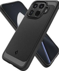 Spigen Rugged Armor, matte black - Xiaomi 15T Pro