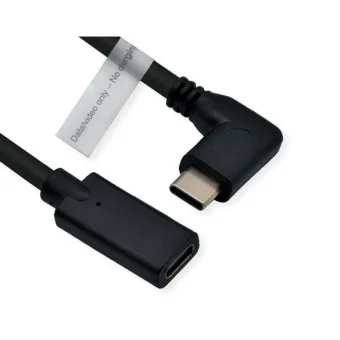 Roline USB-C produžni kabel (DP Alt Mode) C-C, M- kutni/F, 2m