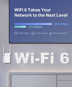 Mercusys AX3000 bežični pojačivač dometa (Range Extender Wi-Fi 6) Dual Band 574Mbps/2402Mbps (2.4GHz/5GHz) 1×G-LAN, 2×vanjska antena