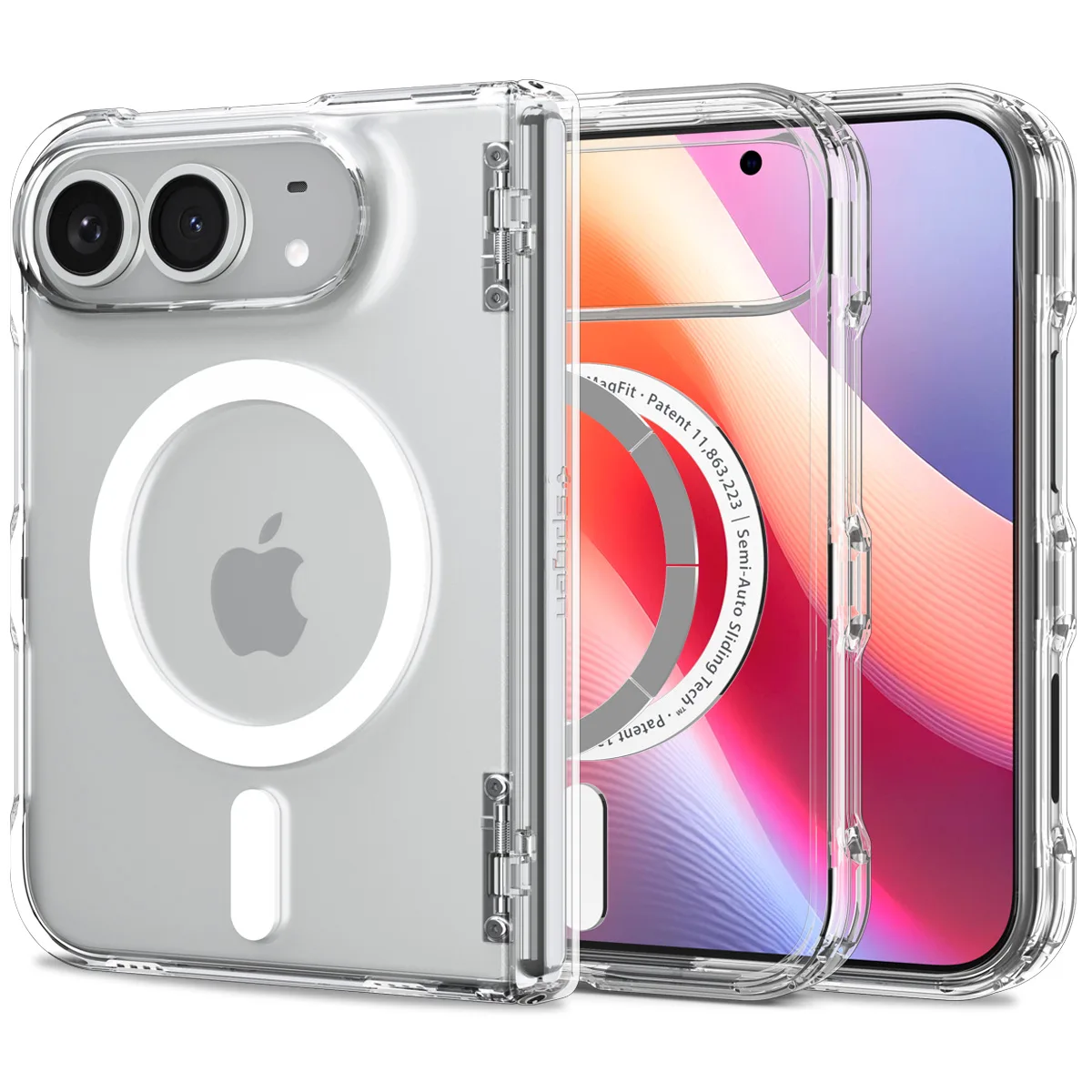 Spigen Ultra Hybrid Pro MagSafe, clear white - iPhone 2026 Fold