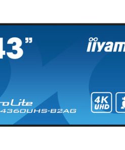 IIYAMA 43" LH4360UHS-B2AG 4K UHD (3840x2160) VA Signage 24/7, 500cd/m2, 4000:1, Android OS, E-Share, iiSignage2
