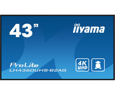 IIYAMA 43" LH4360UHS-B2AG 4K UHD (3840x2160) VA Signage 24/7, 500cd/m2, 4000:1, Android OS, E-Share, iiSignage2