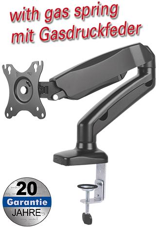 Transmedia full-motion Desk Bracket for LCD monitor 13“ - 27“