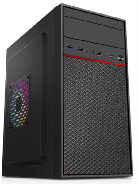 NaviaTec S170-10 Mini Tower mATX PC Case 2x USB2.0, 1x USB3.0, No PSU