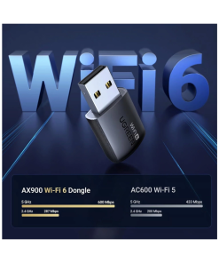 UGREEN AX900 Bežični mrežni adapter kartica, USB 3.0, Dual band, Wi-Fi 6, 900 Mbps brzina, crni