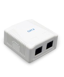 Gembird CAT6 UTP 2-port surface mount box
