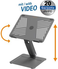 Transmedia Height Adjustable Laptop Stand, 11"-17" up to 5kg