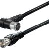 Transmedia Quick-F-plug straight - Quick-F-plug angled, 1,5 m