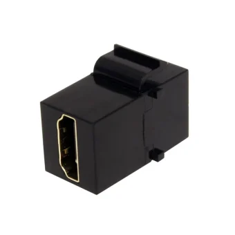 Roline VALUE HDMI Keystone Modul, HDMI F/F, crni