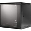 Intellinet 19" Wallmount Cabinet, 9U, 600 mm (23.6 in.) Depth, Black
