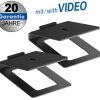 Transmedia 2 speaker tabletop stands, 180x122 mm