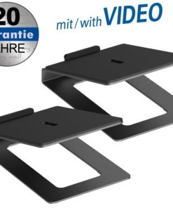 Transmedia 2 speaker tabletop stands, 180x122 mm