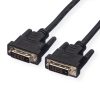 Roline VALUE DVI kabel, DVI-D (24+1) Dual Link, M/M, 1.0m, crni