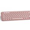 Logitech K380s Bluetooth bežična tipkovnica, roza