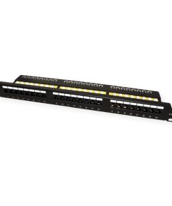 Roline VALUE Cat.6/Class E 19" Patch Panel 24-porta UTP, crni