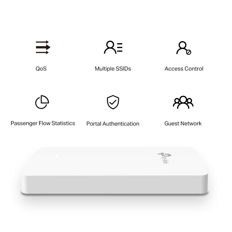 TP-Link Omada AC1200 bežična pristupna točka zidna/stropna (AP) 300Mbps/867Mbps (2.4GHz/5GHz), 802.11a/b/g/n/ac, 4×G-LAN, podrška za PoE, 2×4dBi antena