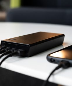 Green Cell GC PowerPlay 20S powerbank 20000mAh 22.5W PD USB-C, 3x USB-C, USB-A, Fast Charging, crni
