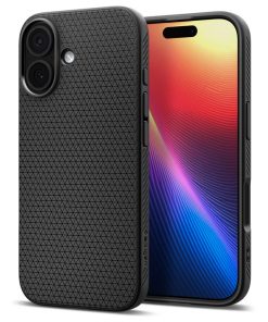 Spigen Liquid Air, matte black - iPhone 17