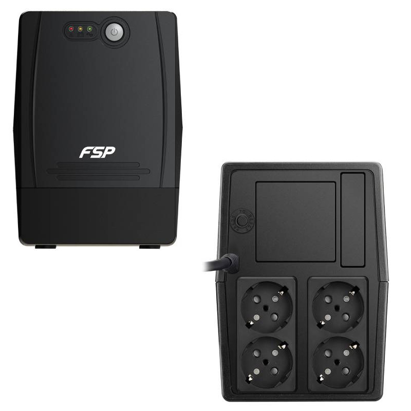 Fortron Source UPS FP 1000VA/600W, Line-interactive, 4×Schuko, 2×7Ah