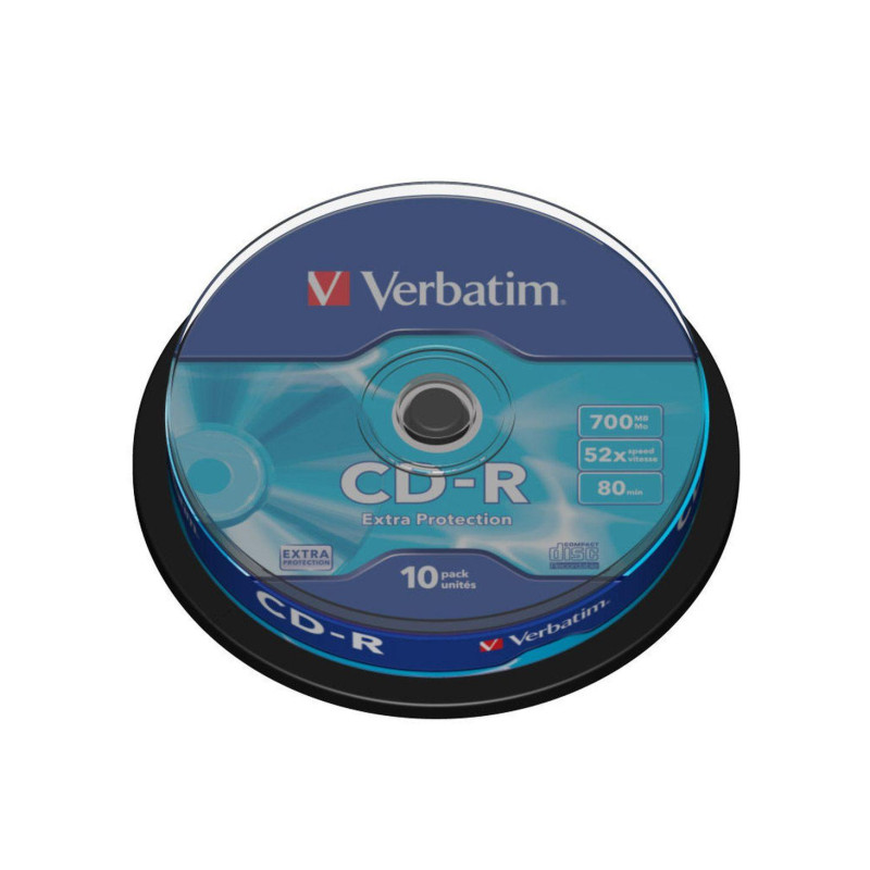 CD-R Verbatim 700MB 52× DataLife/Extra Protection 10 pack spindle