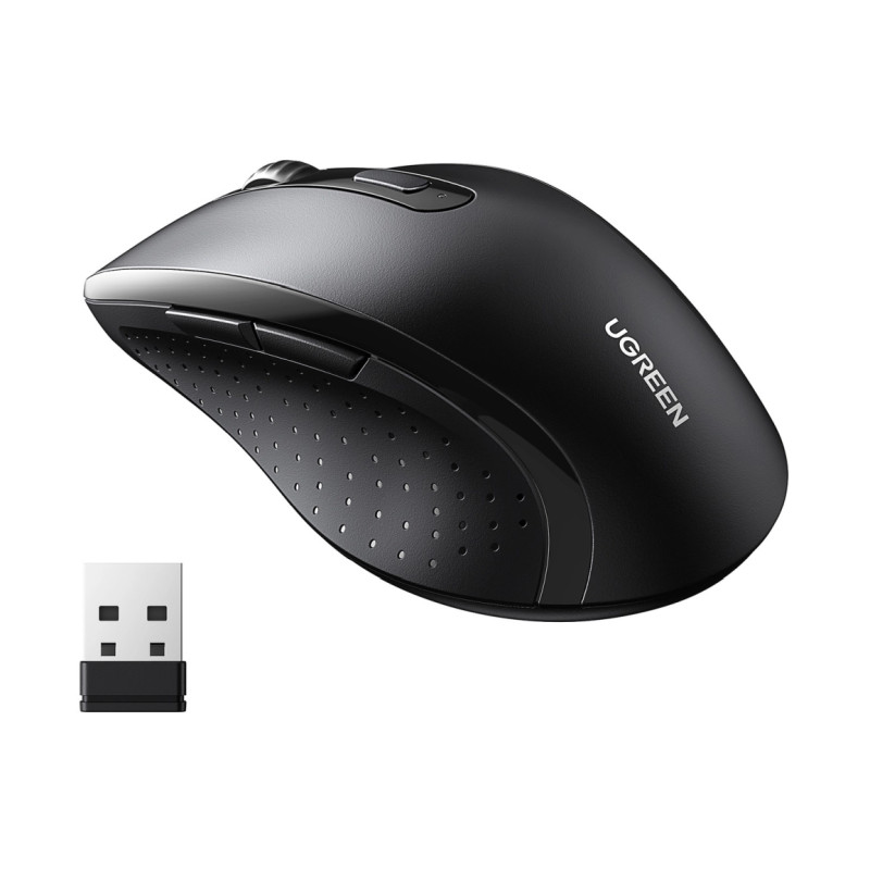 UGREEN bežični miš, 1600 DPI, USB, crni