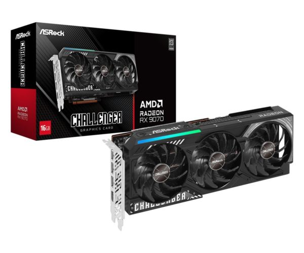 Asrock Radeon RX 9070 Challenger 16GB, 16GB GDDR6
