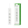 WOOX WiFi Smart multi-utičnica, 3×strujna utičnica, 2×USB-A, 2×USB-C punjač, WooxHome app, glasovna kontrola - Alexa & Google Assistant, 1.5m (R6132)