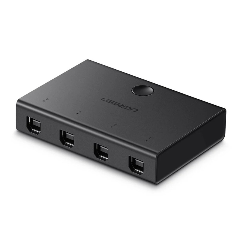 UGREEN Data Switch USB 2.0, 4 ulaza/1 izlaz, crni