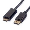 Roline DisplayPort kabel, DP - UHDTV, M/M, 2.0m, crni