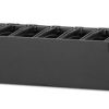 APC Horizontal Cable Manager, 2U x 4" (100mm) Deep, Single-Sided with Cover