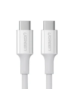 UGREEN kabel, Type C 2.0 (M) na Type C 2.0 (M), 5A, bijeli, 1m