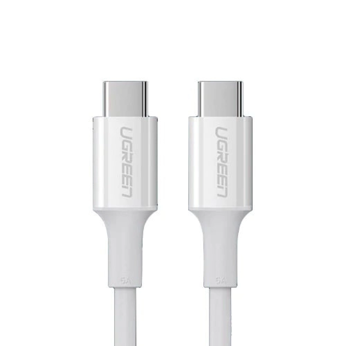 UGREEN kabel, Type C 2.0 (M) na Type C 2.0 (M), 5A, bijeli, 1m