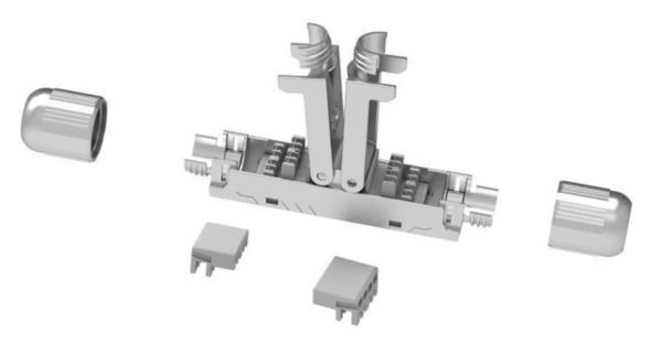 NaviaTec CAT6A STP Toolless Modular Plug for 2 Cables