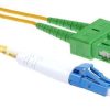 NFO Patch cord, LC UPC-SC APC, Singlemode 9 125, G.657A2, Duplex, 15m