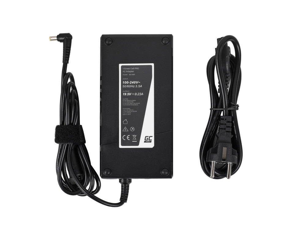 Green Cell PRO (AD144P) AC adapter 180W/19.5V 9.23A / 5.5mm-1.7mm, za Acer Aspire V15 Nitro VN7, Acer Aspire V17 Nitro VN7