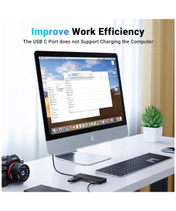 UGREEN 4-portni USB-C HUB na 2xUSB-A 3.2, 2xUSB-C 3.2, crni