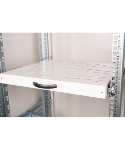 Roline 19" 1U izvlaćiva polica, D=350mm, nosivost 25kg, siva