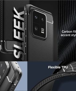 Spigen Rugged Armor, zaštitna maska za telefon, crna - Xiaomi 13 Pro (ACS05325)