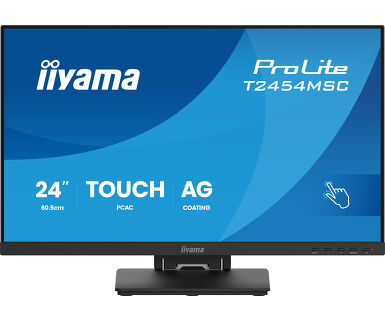 IIYAMA 24" T2454MSC-B3AG Touchscreen FHD (1920x1080) IPS 16:9, 300 cd/m2, 4ms, 1000:1, HDMI, DP, USB-Ax2, InCell PCAP 10 point touch, zvučnici, AG,