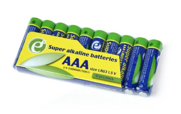 Gembird Super alkaline AAA batteries, 10-pack