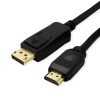 Roline VALUE DisplayPort kabel v1.2, DP - UHDTV, M/M, 1.0m, crni