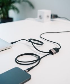 Verbatim Sync & Charge DUAL kabel USB-C na dupli USB-C, M/M, 100W PD3.0, PPS, QC2.0 i QC3.0, crni, 1.5m