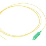 NFO Fiber optic pigtail SC APC, SM, G.652D, 900um, 1,5m, LSZH