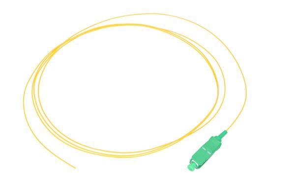 NFO Fiber optic pigtail SC APC, SM, G.652D, 900um, 1,5m, LSZH