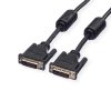 Roline DVI kabel, DVI-D (24+1) Dual Link, M/M, 2.0m, crni